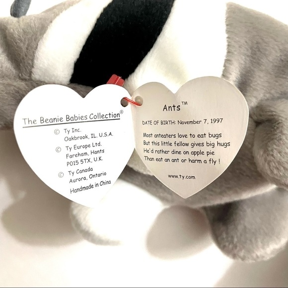 Ty Beanie Baby Ants Anteater Plush Collectible 1998 - Picture 3 of 8